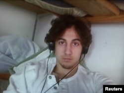 Dzhokhar Tsarnaev is pictured in this handout photo presented as evidence by the U.S. Attorney's Office in Boston, Massachusetts in 2015.