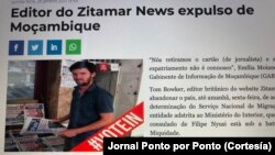 le journaliste Tom Bowker expulsé du Mozambique.