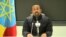 This frame grab from a video obtained from the Ethiopian Public Broadcaster on Nov. 4, 2020, shows Prime Minister Abiy Ahmed saying he was ordering a military response to an attack by the ruling party of Tigray on a federal camp.