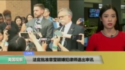 VOA连线：法官批准章莹颖嫌犯律师退出审讯