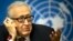 Izaslanik UN-a i Arapske lige, Lakdar Brahimi na razgovorima u Švajcarskoj