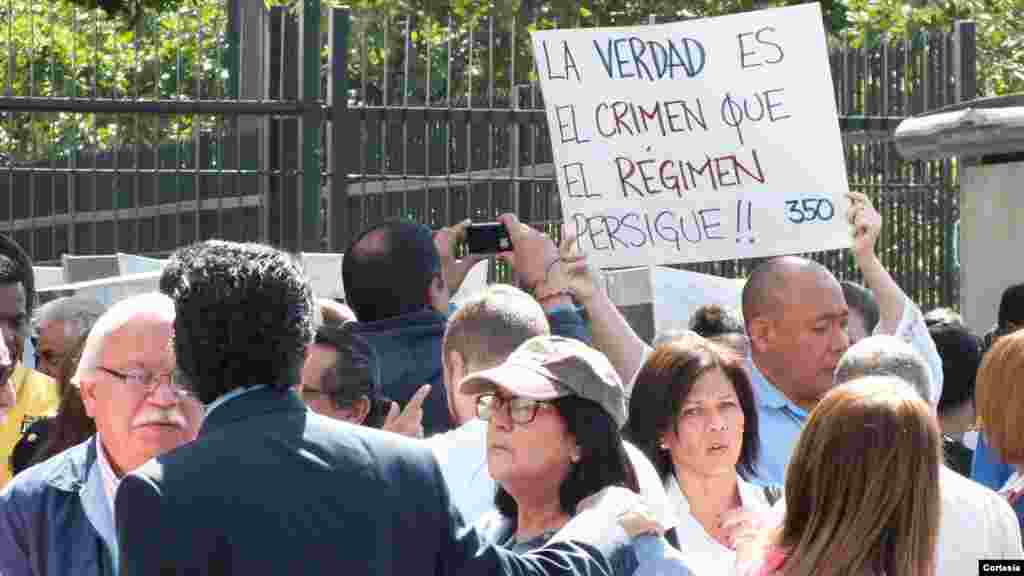 Protesta en la Ciudad de Caracas por la liberación del alcalde, Antonio Ledezma.