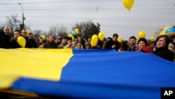 Симферополь, Крым. Украина. 9 марта 2014 г.