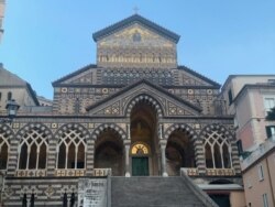 The cathedral of Amalfi. (Sabina Castelfranco/VOA)