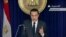 Bivši egipatski predsednik Hosni Mubarak tokom obraćanja naciji na televiziji 10. februara 2011.