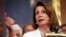 FILE - House Minority Leader Nancy Pelosi of California speaks during a news conference on Capitol Hill, Sept. 26, 2018, in Washington. 