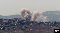 دود ناشی از حملات اسرائیل به مواضع حزب‌الله در جنوب لبنان. ۵ تیر ۱۴۰۳