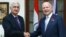 Indian Foreign Minister Salman Khurshid, left, with British Foreign Secretary William Hague, New Delhi, Nov. 8, 2012.