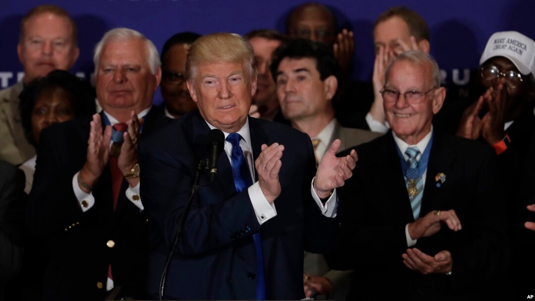 Calon presiden Amerika dari partai Republik, Donald Trump, di Washington DC, 16 September 2016 (AP Photo/Manuel Balce Ceneta)