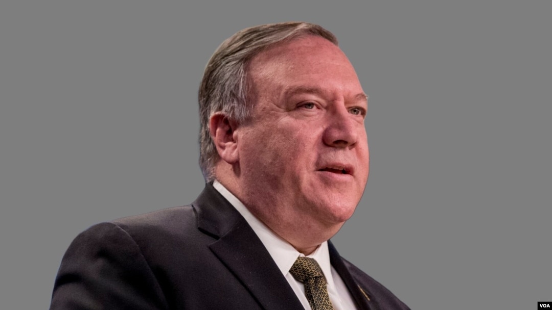Mike Pompeo, secretario de Estado de Estados Unidos, habla durante una conferencia de prensa enla Casa Blanca, Washington, DC.