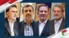 از راست: علی لاریجانی، اسحاق جهانگیری، محمود احمدی نژاد و مصطفی تاجزاده 