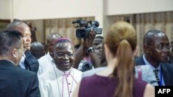 Mgr Marcel Utembi, mokambi ya CENCO (Lingomba lya ba episkopo ya RDC) na Kinshasa, 30 décembre 2016.