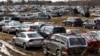 Thousands of storm-damaged and water-logged cars, ruined by Superstorm Sandy, are parked in a 22-acre field in Mansfield, New Jersey, February 1, 3013.