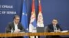Predsednik Srbije i ministar policije na konferenciji za novinare posle sednice Saveta za nacionalnu bezbednost /Fonet