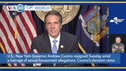 VOA60 Addunyaa - New York Governor Andrew Cuomo Announces Resignation