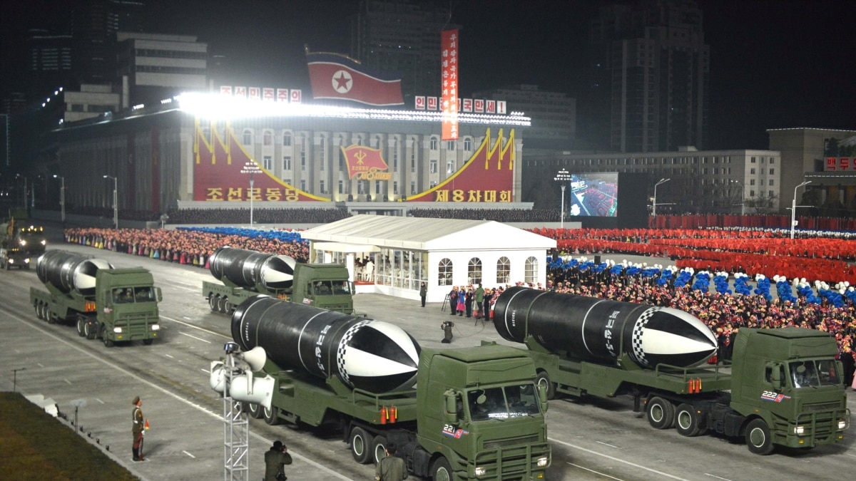 North Korea Shows Off New Submarine-launched Missile At Military Parade