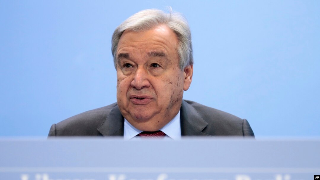 Umunyamabanga mukuru w'ishirahamwe mpuzamakungu ONU, Antonio Guterres
