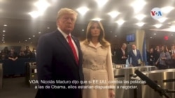 Presidente Donald Trump responde a pregunta de VOA sobre Venezuela