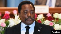 Le président Joseph Kabila, 5 avril 2017. 