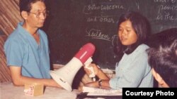 Ly Sambo worked as an interpreter for World Vision in Khao I-Dang refugee camp along Cambodian and Thai border in early 1980s. (Courtesy Photo)