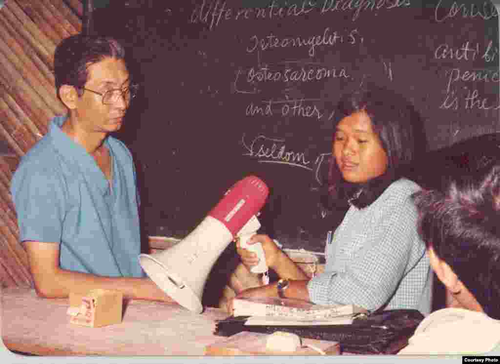 Ly Sambo worked as an interpreter for World Vision in Khao I-Dang refugee camp along Cambodian and Thai border in early 1980s. (Courtesy Photo)