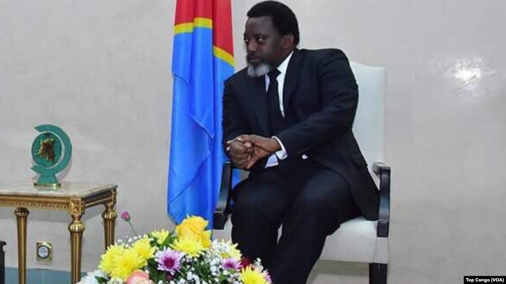 Nikki Haley et Joseph Kabila, Kinshasa, RDC, le 27 octobre 2017 (VOA/Top Congo)