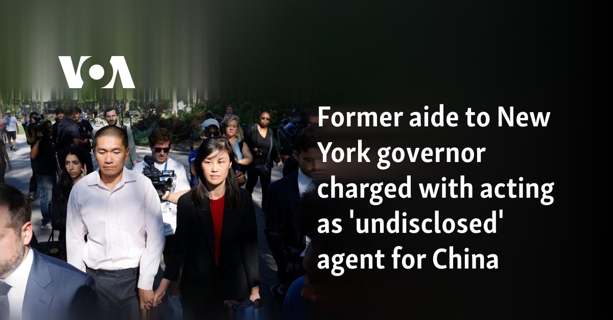 Former adviser to New York governor charged with acting as ‘unknown’ agent for China