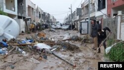 Piştî lehîya îro dîmeneke ji kolanên Hewlerê