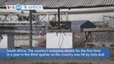 VOA60 Africa - South Africa economy shrinks for first time in a year