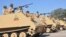 Armored vehicles of Iraqi army are seen during an Iraqi military parade in Baghdad's fortified Green Zone, Iraq December 10, 2017. REUTERS/Stringer NO RESALES. NO ARCHIVES - RC1A19083730