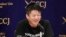 Japanese entrepreneur and Founder of Interstellar Technologies Inc. Takafumi Horie speaks during a press conference in Tokyo, May 15, 2019. 