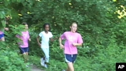 Girls aged 8 to 13 are encouraged to stay in physical shape