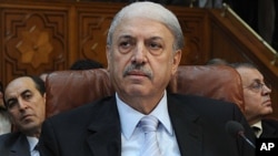 Yussef al-Ahmad, Syria's ambassador to the Arab League, attends a ministerial meeting at the organization's Cairo headquarters, November 2, 2011.