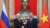 Presiden Rusia Vladimir Putin dan Presiden Vietnam To Lam dalam kunjungan resmi di Istana Kepresidenan Vietnam di Hanoi, 20 Juni 2024. (Sputnik/Kristina Kormilitsyna/Kremlin via REUTERS)