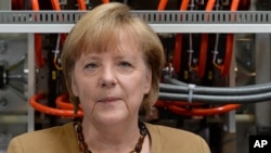 German Chancellor Angela Merkel in Berlin, July 8, 2013. 