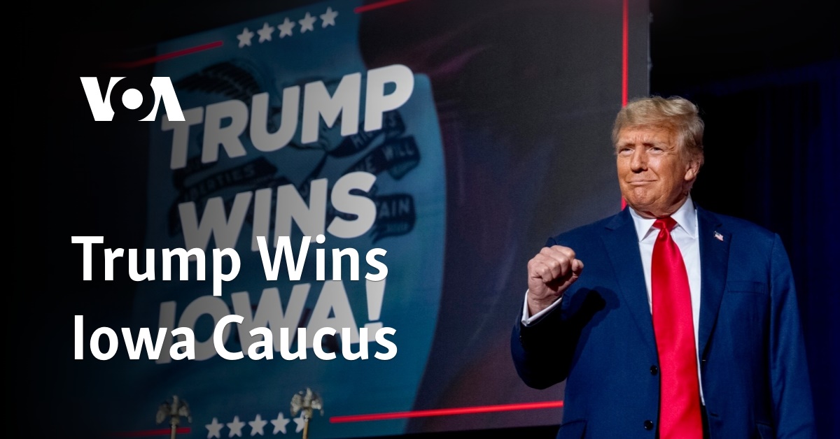 Trump Wins Iowa Caucus