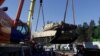 Доправлення американського танку M1 Abrams в Латвії для участі в операції НАТО Atlantic Resolve, Гаркалне, Латвія, 8 лютого 2017. REUTERS/Ints Kalnins