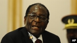 Zimbabwean president Robert Mugabe, 17 Aug 2010 (file photo)