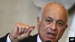 Arab League chief Nabil Elaraby (file photo)