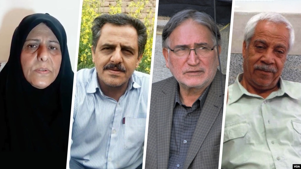 از راست: هاشم خواستار،‌ محمد نوری‌زاد، محمدحسین سپهری، و فاطمه سپهری