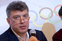 FILE - Boris Nemtsov, a former Russian deputy prime minister and opposition leader, is pictured at a news conference in Moscow, May 30, 2013.