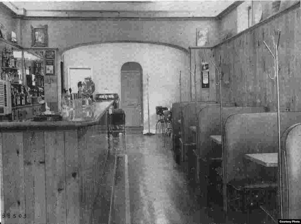 The interior of Brown Tavern on Jonathan Street Hagerstown, Maryland, is seen in an undated photo. (Courtesy of Wendi Perry, Curator of Doleman Black Heritage Museum)