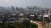 FILE - A general view shows residential and commercial buildings in the Cambodian port city of Sihanoukville on Feb. 20, 2020. 