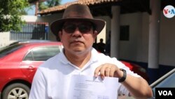 El periodista nicaragüense y aspirante a la presidencia Miguel Mora es uno de los acusados por la Fiscalía de compartir tuits. Foto Houston Castillo - VOA.