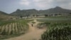 FILE - A man walks on a dirt path between cornfields in Nampho, North Korea, in June 2015, when the country was enduring what state media called "the worst drought in 100 years."