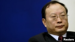 FILE - Wang Baoan attends a news conference in Beijing, China, in this Jan. 13, 2010 file photo. The head of China's Statistics Bureau is being investigated for alleged discipline violation, the ruling Communist Party's anti-corruption watchdog said on Jan. 26, 2016.