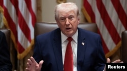 唐纳德·特朗普总统在白宫举行内阁会议。(2026年3月26日)