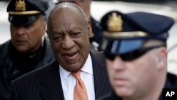 Bill Cosby arrives for his sexual assault trial, April 10, 2018, at the Montgomery County Courthouse in Norristown, Pennsylvania.