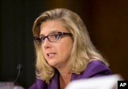 FILE - Defense Undersecretary Christine E. Wormuth testifies on Capitol Hill in Washington, Sept. 16, 2015.