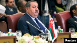 FILE - Iraq's Foreign Minister Hoshiyar Zebari attends the preparatory meeting of Arab Foreign Ministers in Kuwait City.